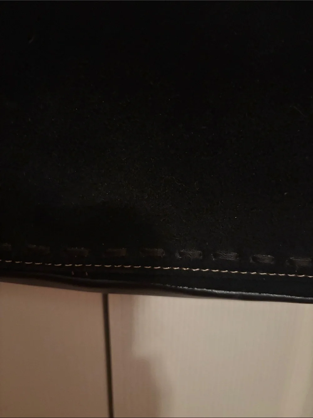 LUZ CLAIBORNE VINTAGE SUEDE BLACK SHOULDER BAG